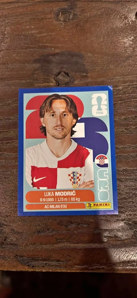 Luka Modrić (CRO 9) Fifa 2026 Blue Border Parallel Sticker