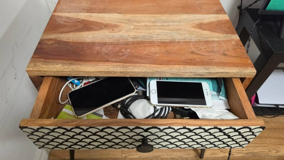 Boho Mid-Century Modern Nightstand - photo 2