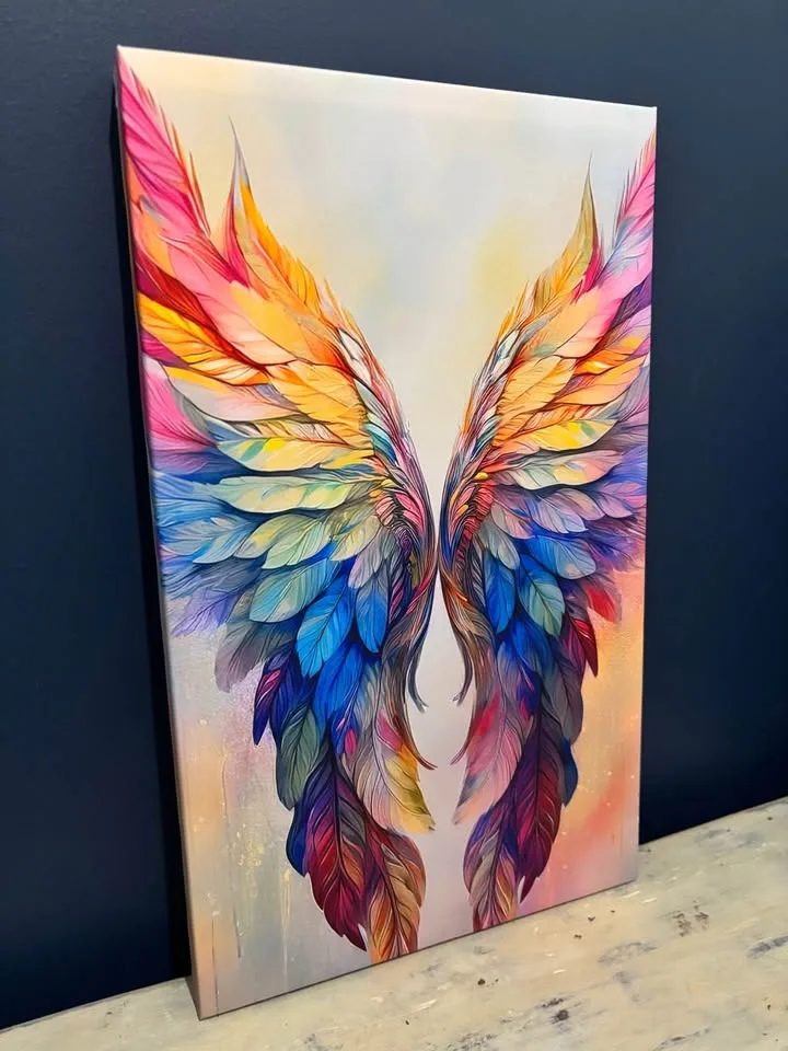 Colourful Angel Wings Canvas Wall Art image indicator(3)