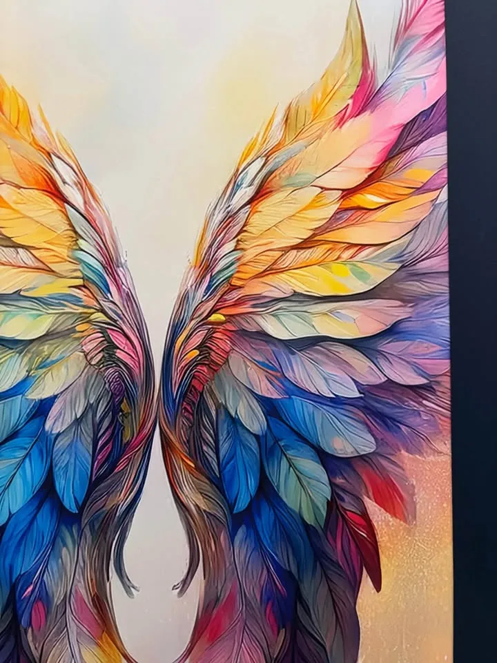 Colourful Angel Wings Canvas Wall Art image indicator(7)