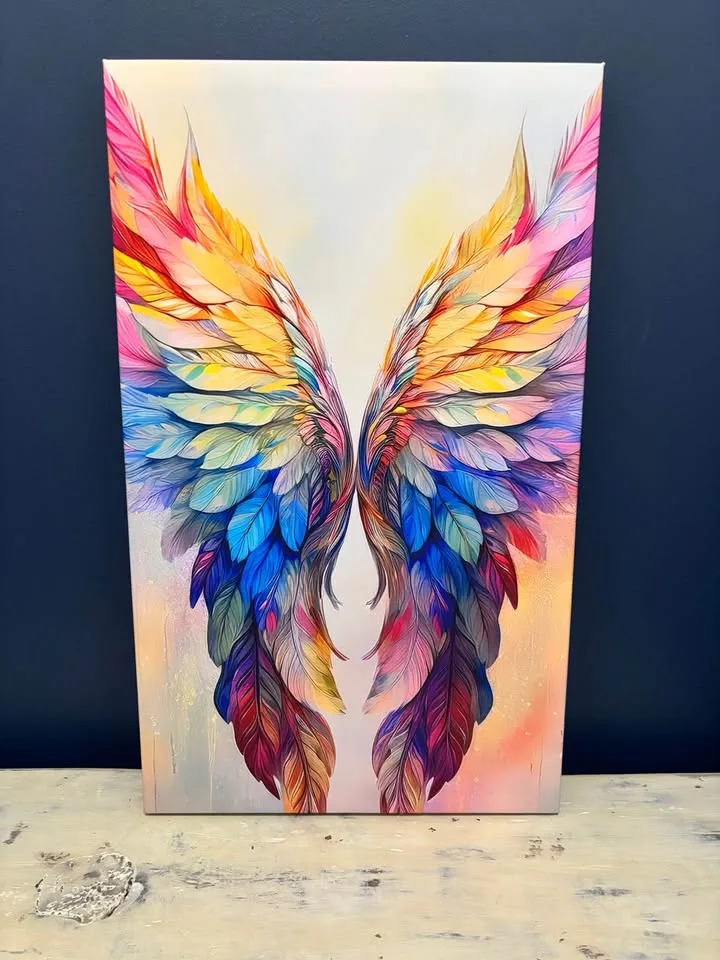 Colourful Angel Wings Canvas Wall Art image indicator(9)