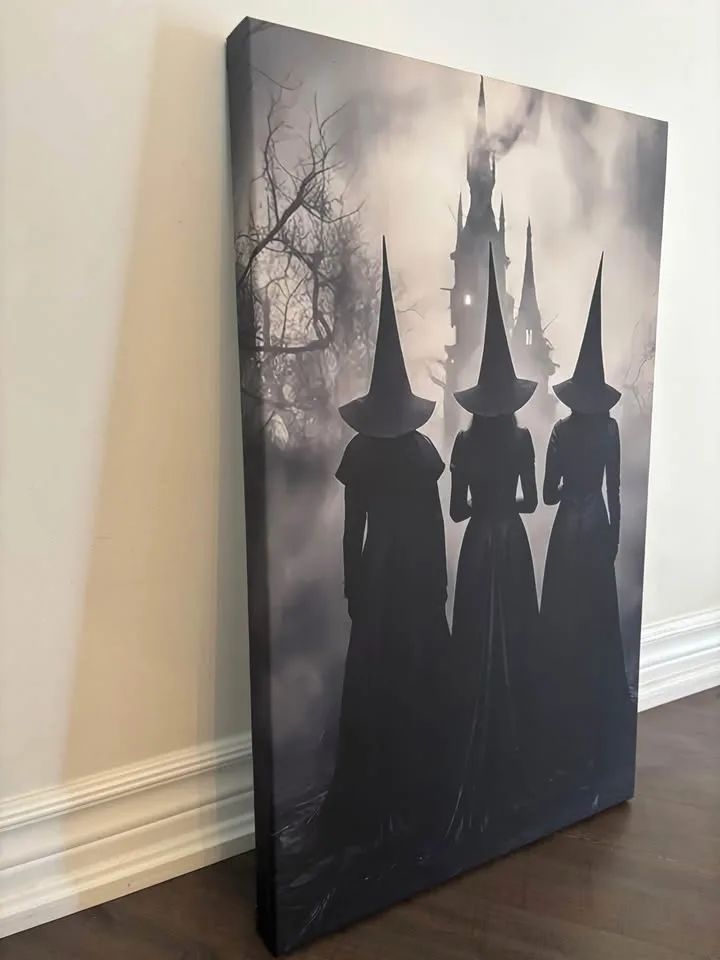 Amazing Three Witches Canvas Wall Art Ready To Hang image indicator(3)