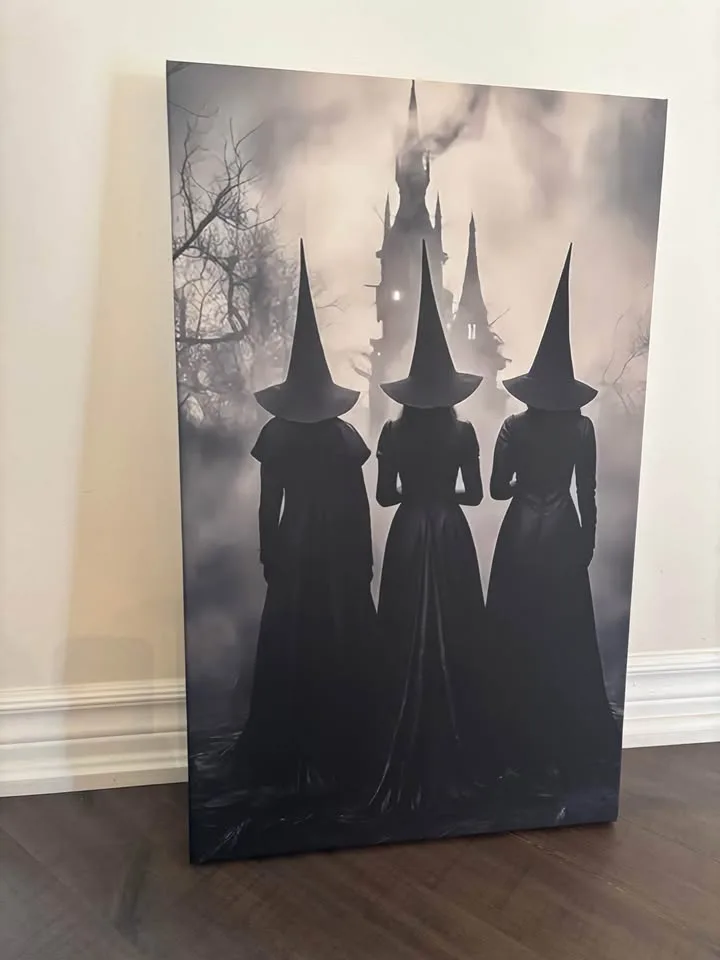 Amazing Three Witches Canvas Wall Art Ready To Hang image indicator(4)