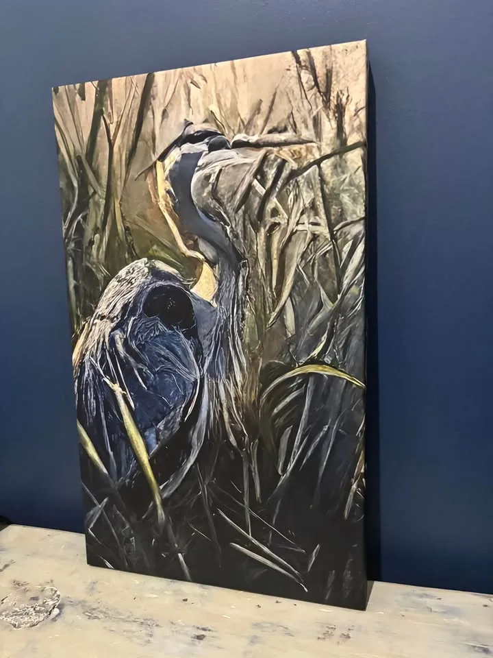 Blue Heron Canvas Art Ready To Hang image indicator(2)