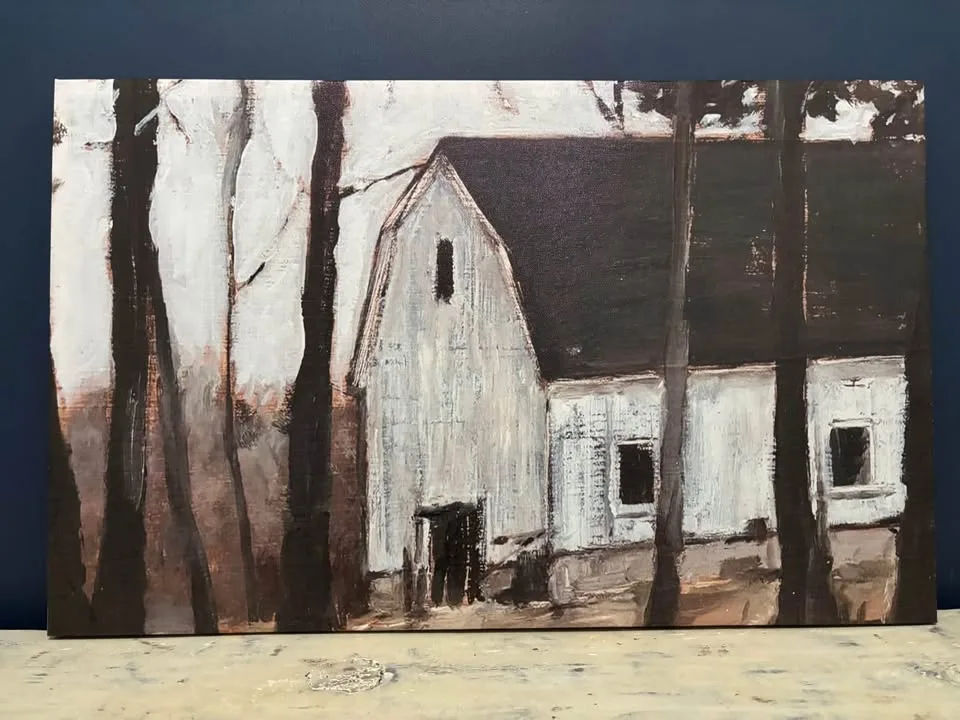 Rustic Barn In Woods Canvas Wall Art image indicator(4)