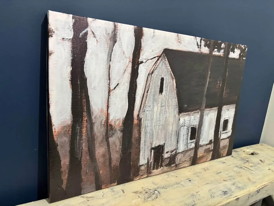 Rustic Barn In Woods Canvas Wall Art image indicator(5)