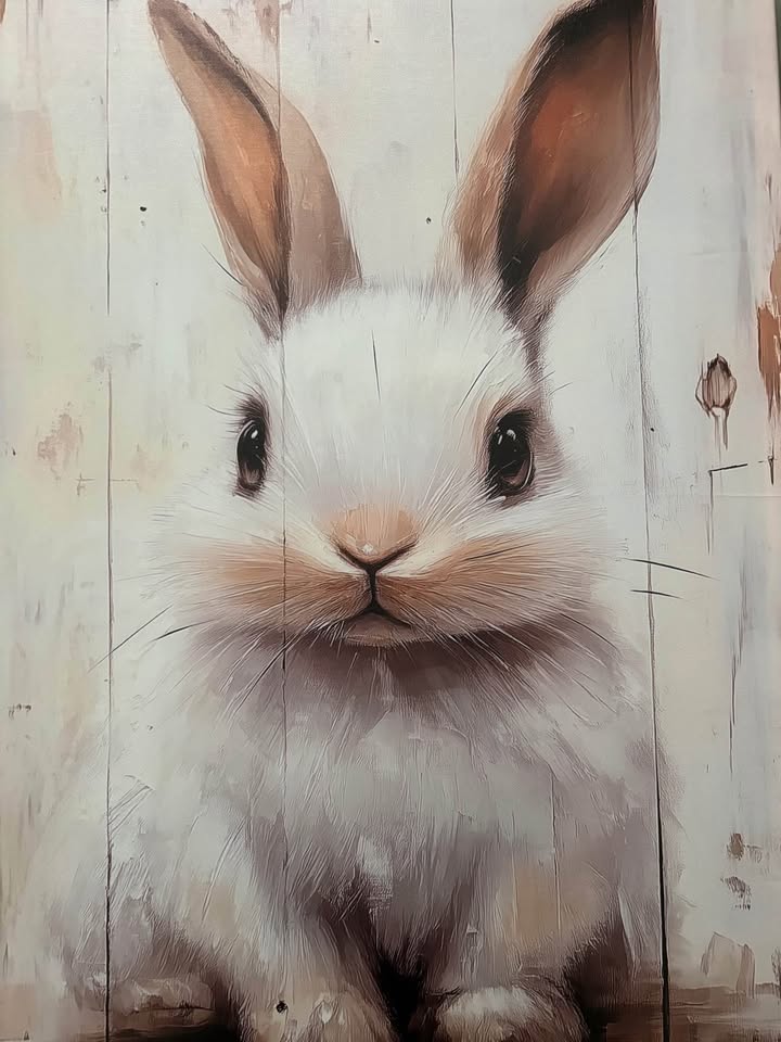 Ready To Hang Vintage White Rabbit Canvas - photo 4