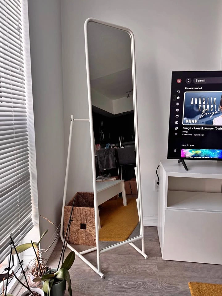 IKEA KNAPPER Full-Length Standing Mirror (White)