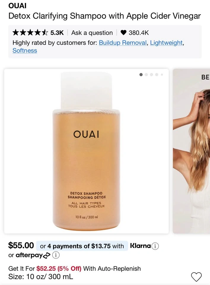 Ouai Detox Shampoo - 95% unused