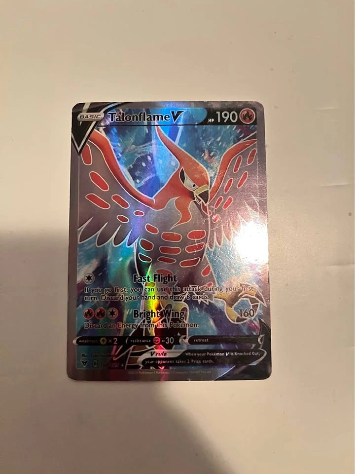 Taloflame V Full Art Pokemon Card