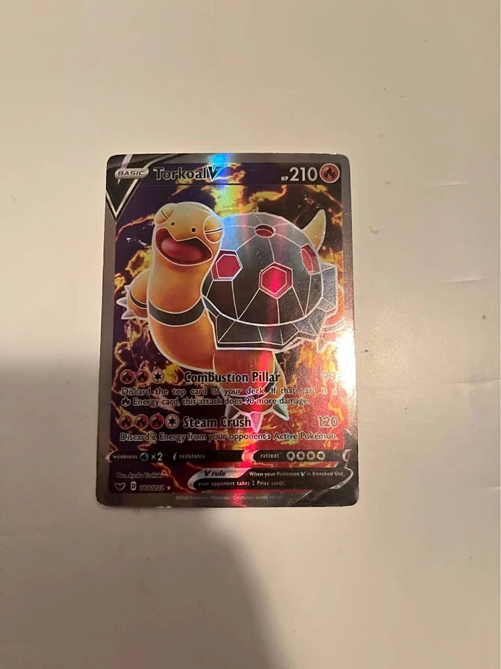 Torkoal V Full Art Pokemon Card