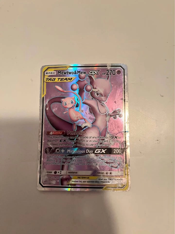 Mewtwo & Mew GX Full Art 222/236