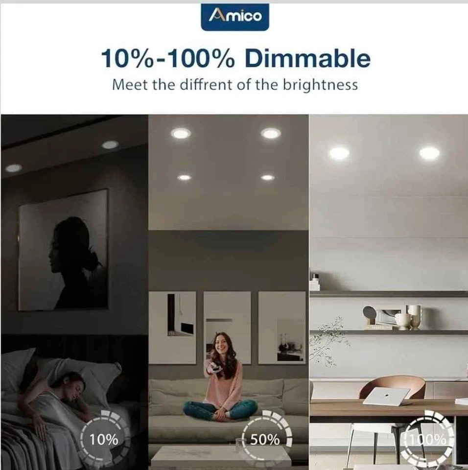 Amico 5/6 inch 5CCT LED Recessed Lighting 20 Pack - photo 3