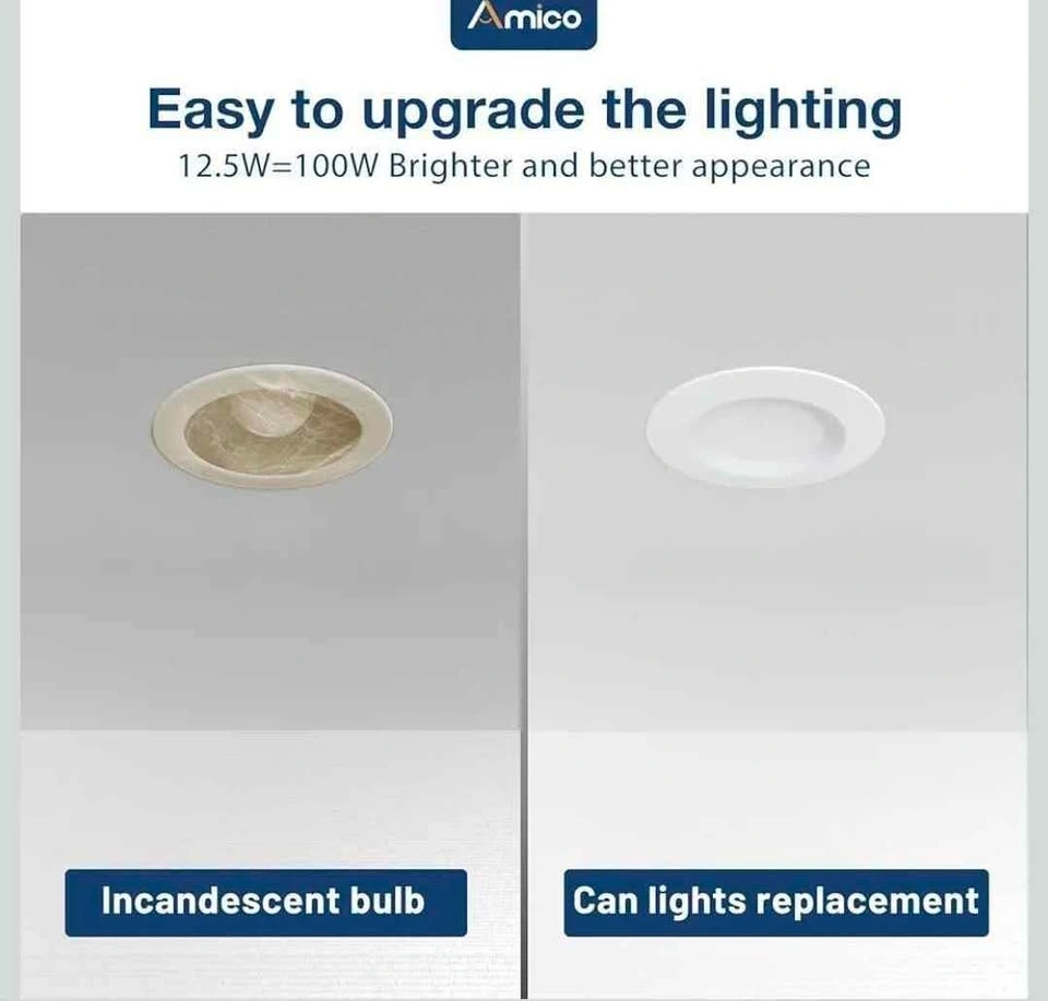 Amico 5/6 inch 5CCT LED Recessed Lighting 20 Pack - photo 4