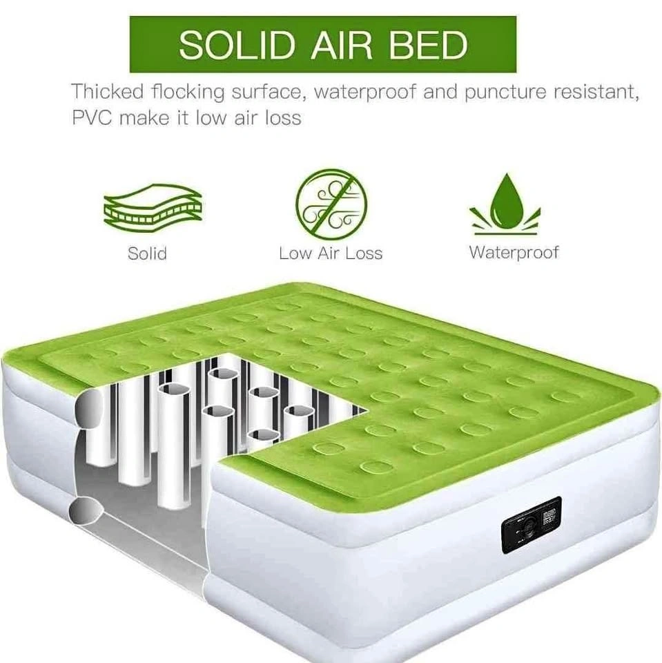 Full Size Air Mattress with Built-in Pump 18 Inch Tall