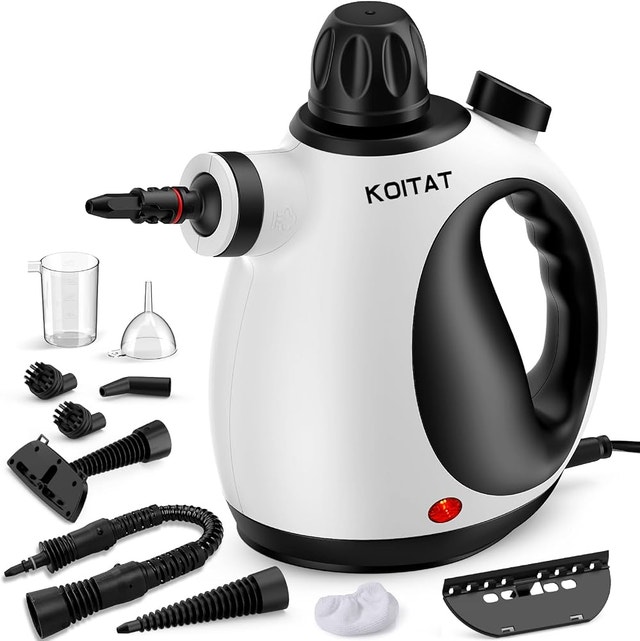 Koitat Handheld Steam Cleaner HY-307 - 1000W, 10-Piece