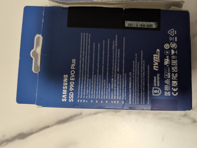 Samsung 990 EVO Plus 1TB NVMe M.2 SSD (MZ-V9S1T0) - Like New - photo 3