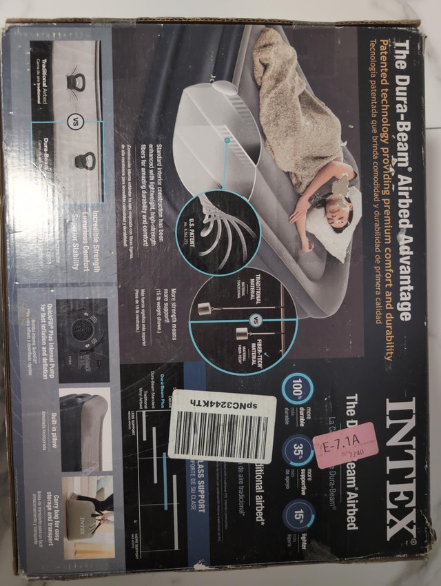 Intex Dura-Beam Plus Deluxe Twin Airbed - Raised Pillow Rest - photo 4