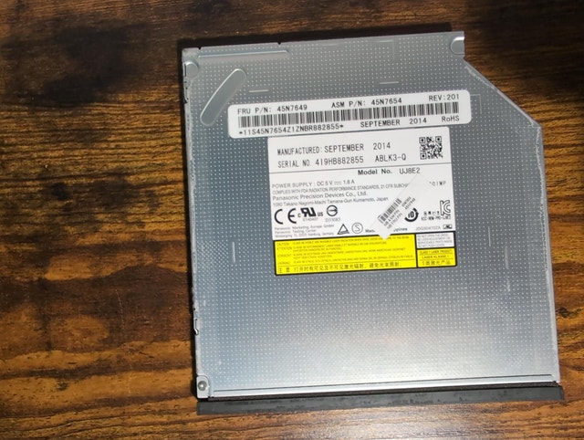 Panasonic UJ8E2 Slimline SATA DVD±RW Burner-Laptop Optical Drive