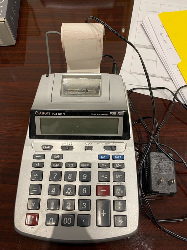 Canon P23-DH V Printing Calculator