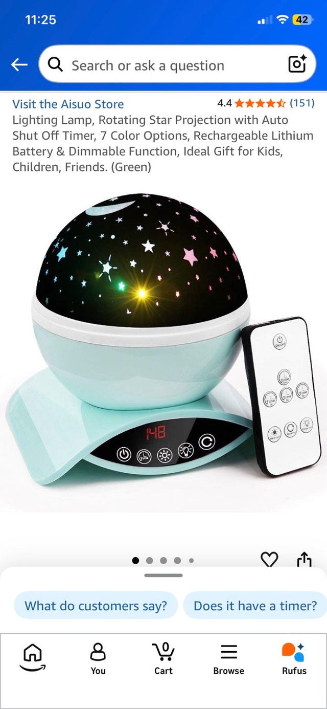 Aisuo Lighting Lamp Rotating Star Projector