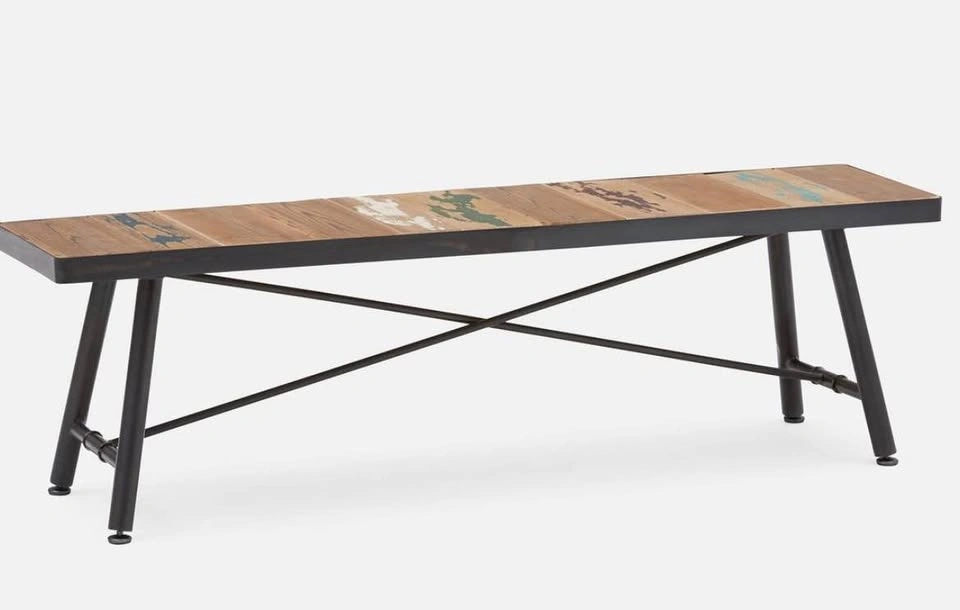 Premium Industrial Entryway Bench – Like New - photo 2