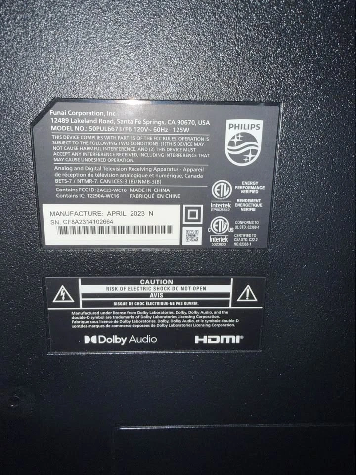 Philips 50” 4K Roku Smart TV (50PUL6673/F6) - photo 2