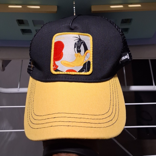 Capslab Disney Donald Duck Black/Yellow Mesh Trucker Hat Cap