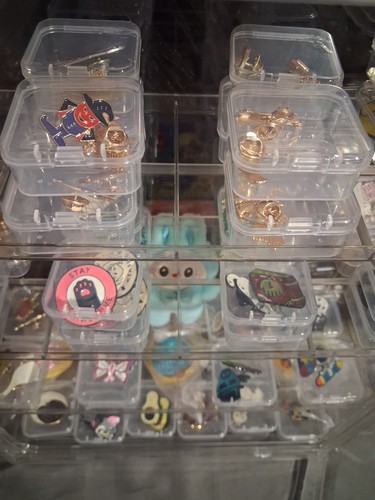 Assorted Enamel Pinback Buttons with Cartoon Character Designs