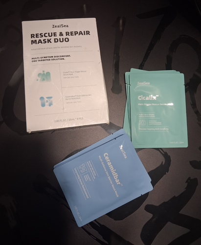 ZealSea Rescue & Repair Mask Duo, Ceramide, Sensitive Skin