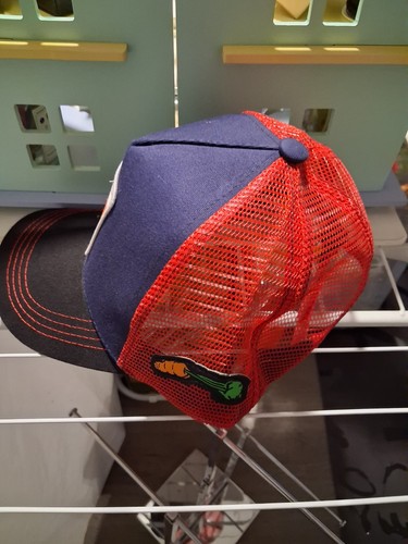 Bugs Bunny Trucker Hat Blue Red Black Colorblock Mesh Back - photo 2
