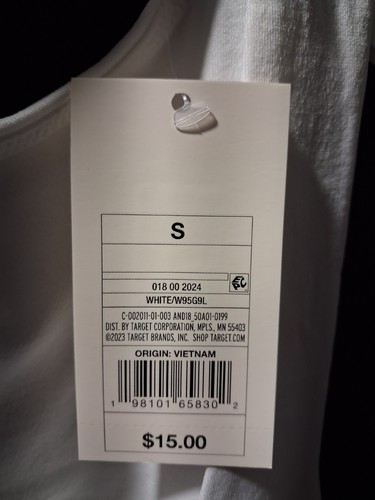 A New Day White Scoop Neck Sleeveless Tank Top S - photo 2
