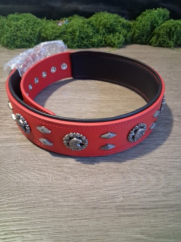 Women’s Western Wide Studded Waist Belt Adjustable Silver Buckle - photo 5