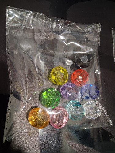 Multicolor Round Plastic Loose Beads Mixed Lot - photo 3