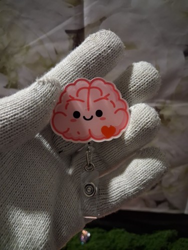 Medical Retractable Badge Reel ID Lanyard Heart Brain Lungs - photo 3