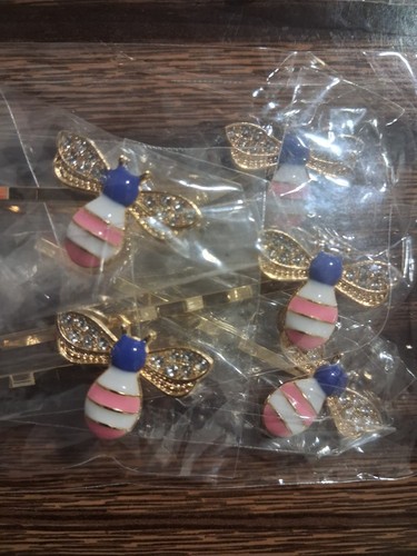 Metal Bee Bobby Pins Set for Women, Assorted Colors - photo 2