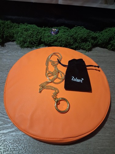 Zolure Gold Tone Curb Chain Necklace with Round Ring Charm - photo 4