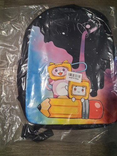 Kids Small Multicolor Cartoon Cat & Robot Backpack