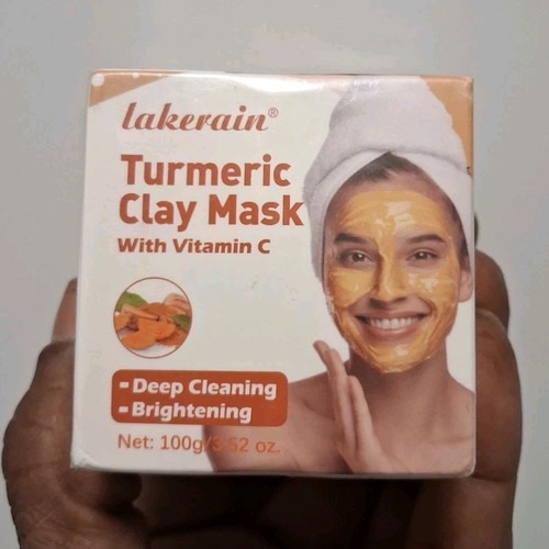 lakerain Turmeric Vitamin C Clay Mask for Face, 100g