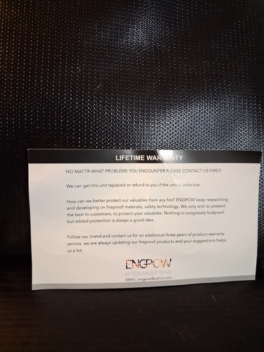ENGPOW Fireproof Expanding File Wallet Black Document Storage Po - photo 4