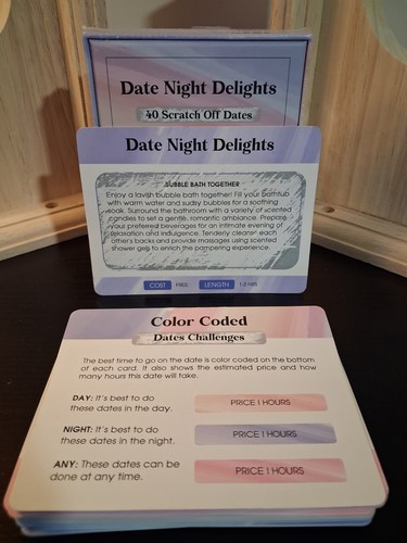 Date Night Delights 40 Scratch Off Dates Romantic Couples Game - photo 3