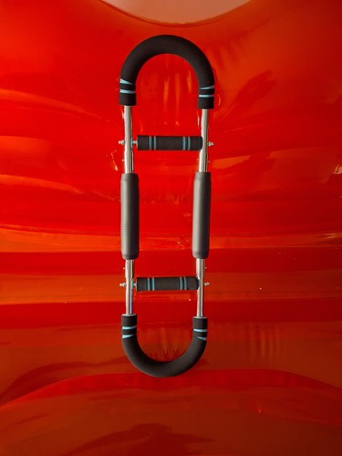 Ergonomic Portable Gym Hand Gripper Black Blue Steel Foam - photo 2