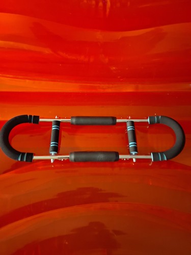 Ergonomic Portable Gym Hand Gripper Black Blue Steel Foam - photo 3