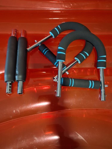 Ergonomic Portable Gym Hand Gripper Black Blue Steel Foam - photo 4