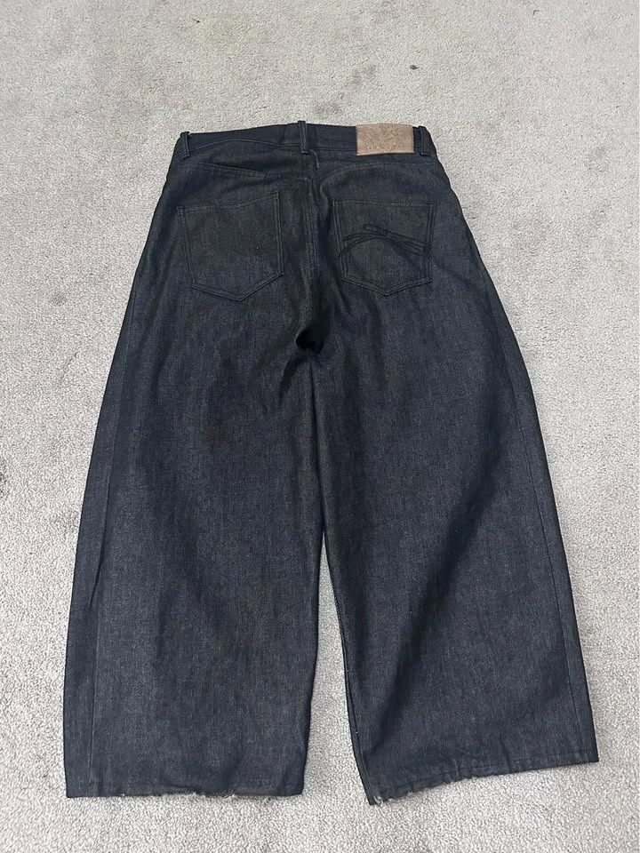 People sense baggy pleated raw denim - photo 5