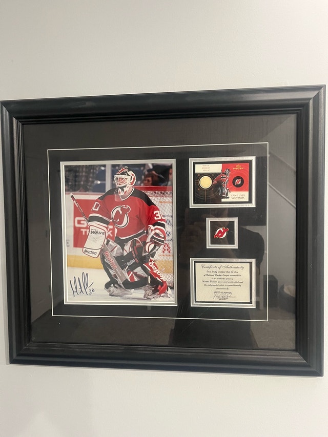 Martin Brodeur Framed Picture - SIGNED with COA