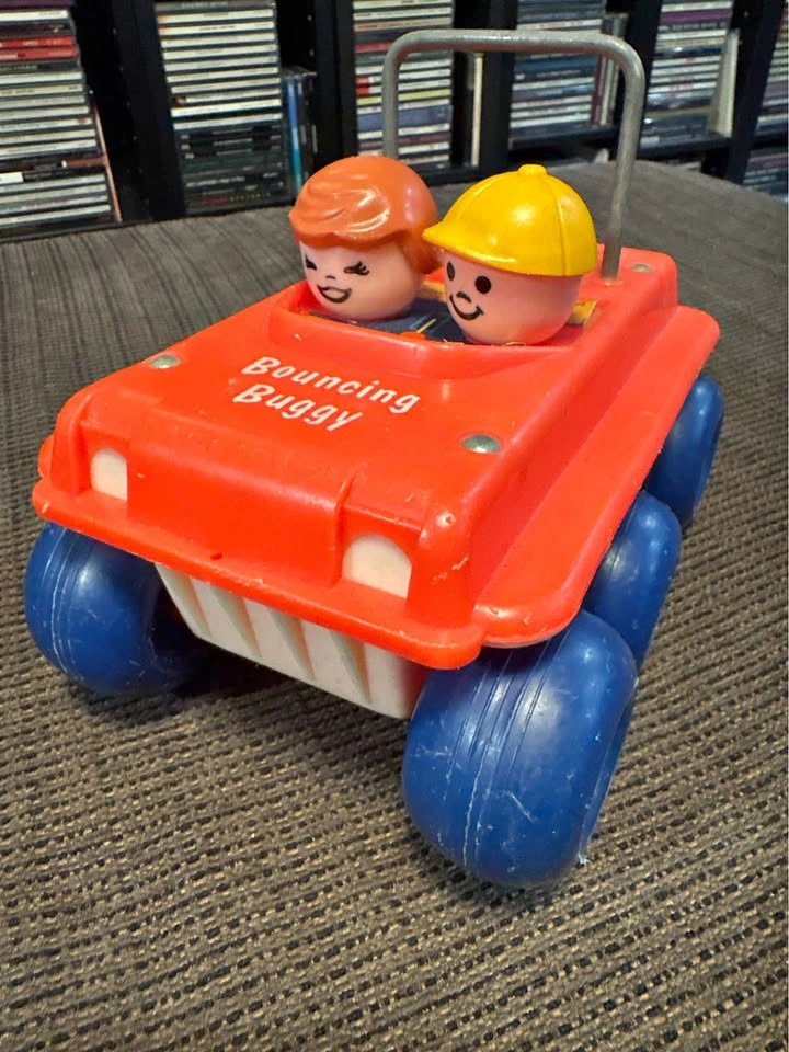 Vintage 1973 Classic Fisher-Price #122 Bouncing Buggy