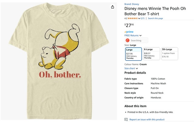 Disney Winnie the Pooh T-Shirt - photo 2