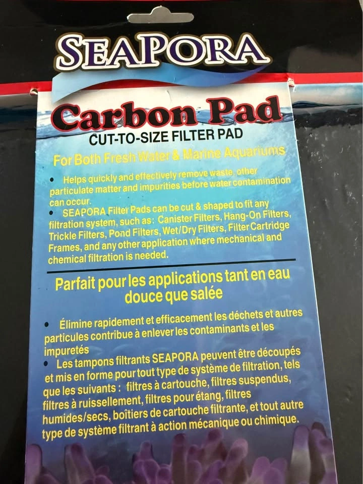 Seapora Carbon Pad Cut-To-Size Filter Pad - photo 2