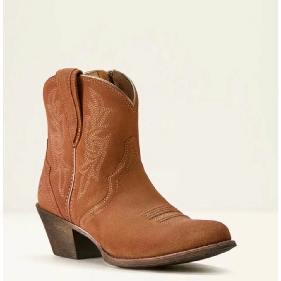 Ariat Women's Harlan 7" Walnut Suede Western Boot SZ 9B - photo 2